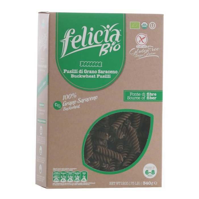 Felicia Bio Fusilli Di Grano Saraceno Senza Glutine 340g