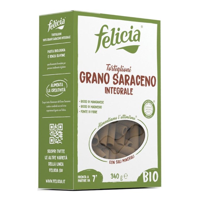 Felicia Tortiglioni Di Grano Saraceno Bio Senza Glutine 340 g