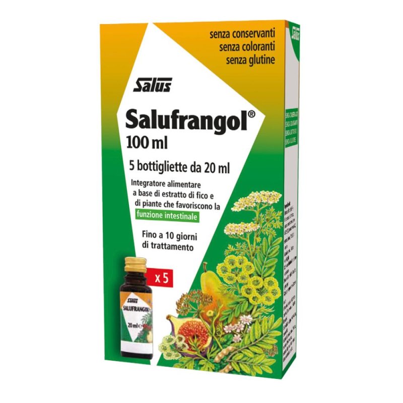 Salufrangol Mono Integratore Alimentare 5 Flaconcini da 20 Millilitri