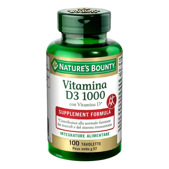  Nature's Bounty Vitamina D3 1000 100 tavolette