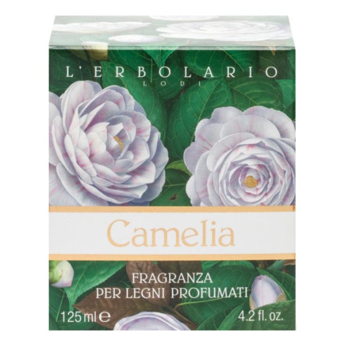 Camelia fragranza Legni Profumati 125 ml - profumo ambiente spray dalle note legnose