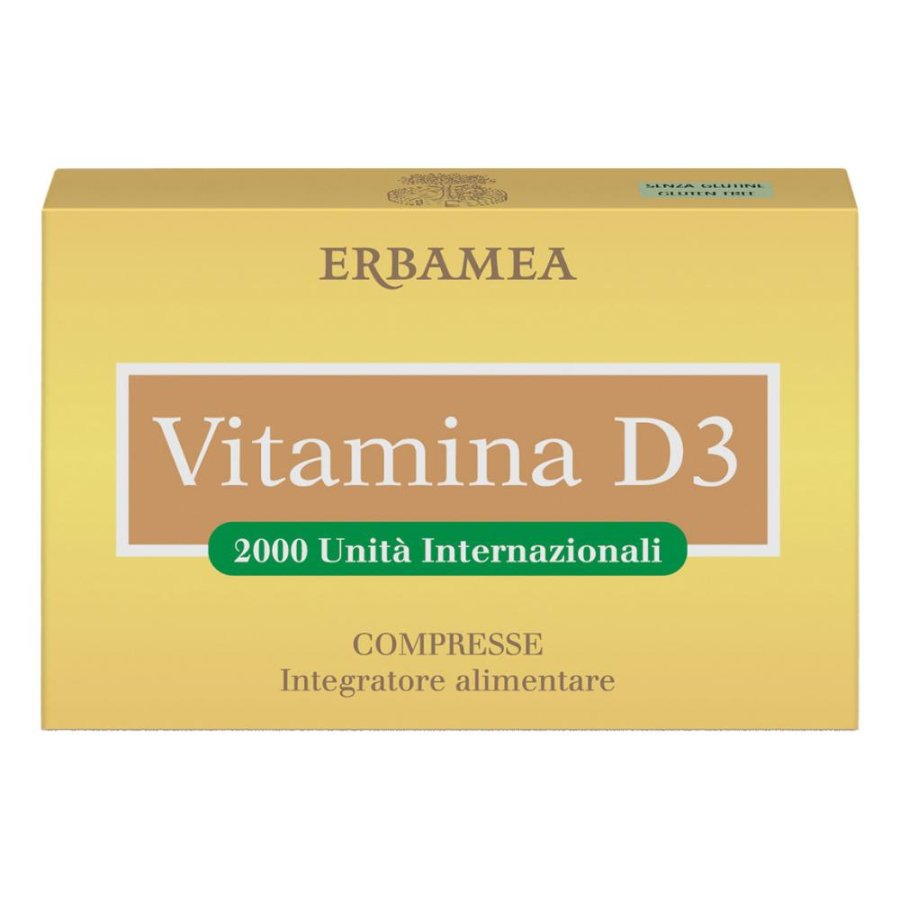 Erbamea Vitamina D3 Integratore Alimentare, 90 Compresse Erbamea Vitamina D3 Integratore Alimentare, 90 Compresse