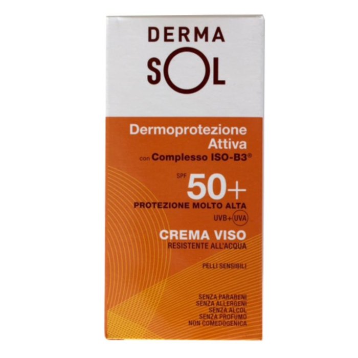 Dermasol  Protezione Solare SPF50+ Crema Viso Protezione Molto Alta 50 ml