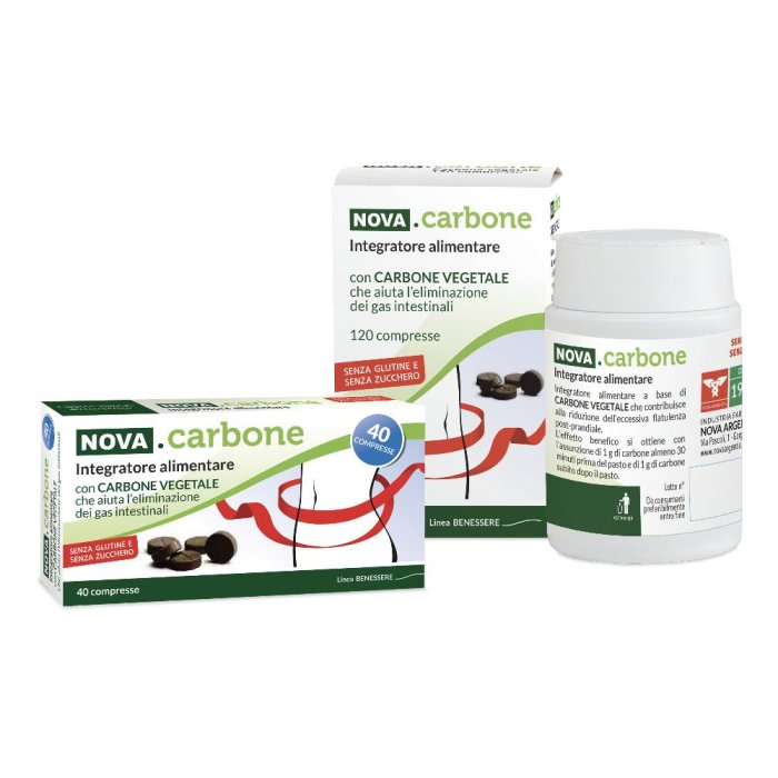 Nova Argentia Nova Carbone Vegetale 40 Compresse