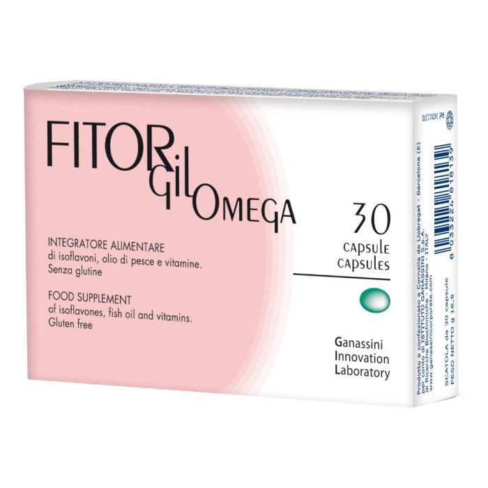 Ganassini Menopausa FITORgil OMEGA Integratore Alimentare 30 Capsule