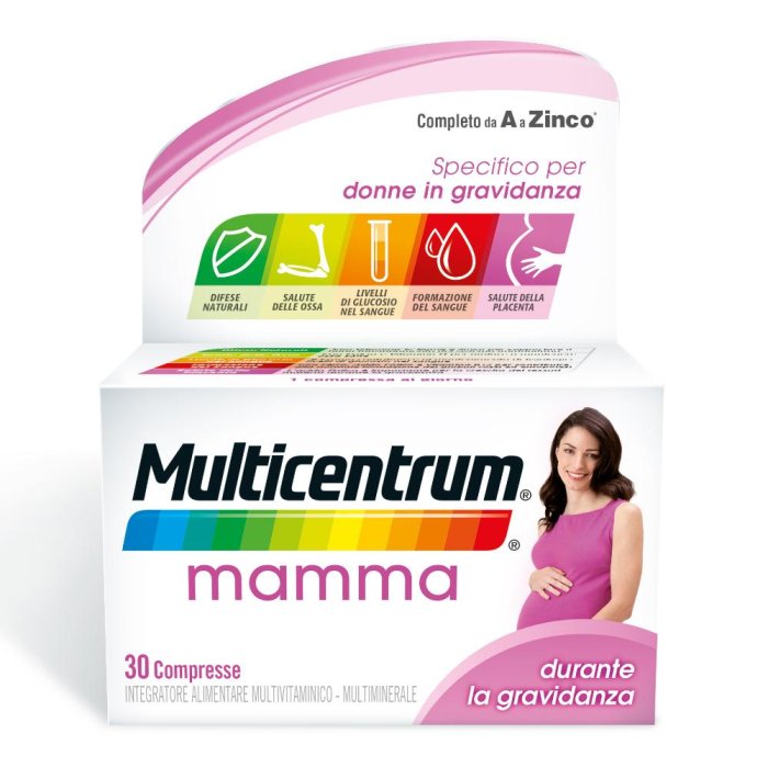 Multicentrum mamma 30 compresse integratore gravidanza con acido folico, ferro e vitamina D