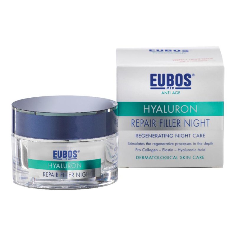 Eubos Anti-Age - Hyaluron Repair Filler Night Crema Filler Notte 50 ml Eubos Anti-Age - Hyaluron Repair Filler Night Crema Filler Notte 50 ml