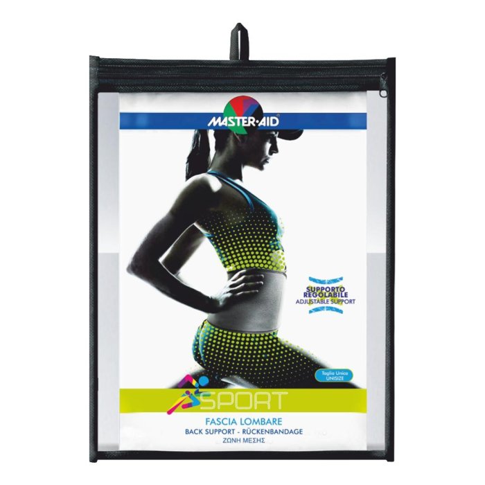 M-Aid Sport fascia lombare fascia elastica di sostegno per zona lombare