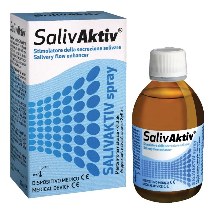 SALIVAKTIV Spray 50 ml – Spray Orale Idratante per Secchezza della Bocca e Gola