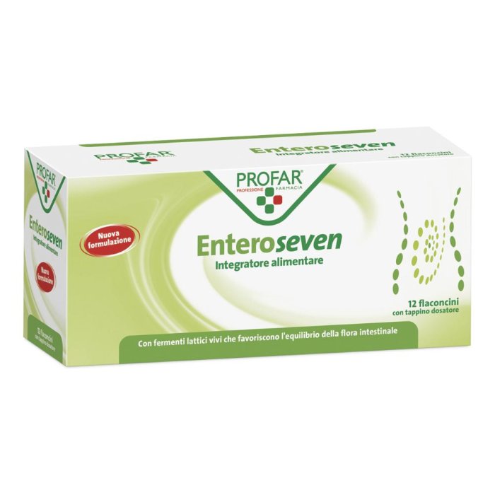Profar Enteroseven Integratore di Fermenti Lattici 12 Flaconi da 10 ml