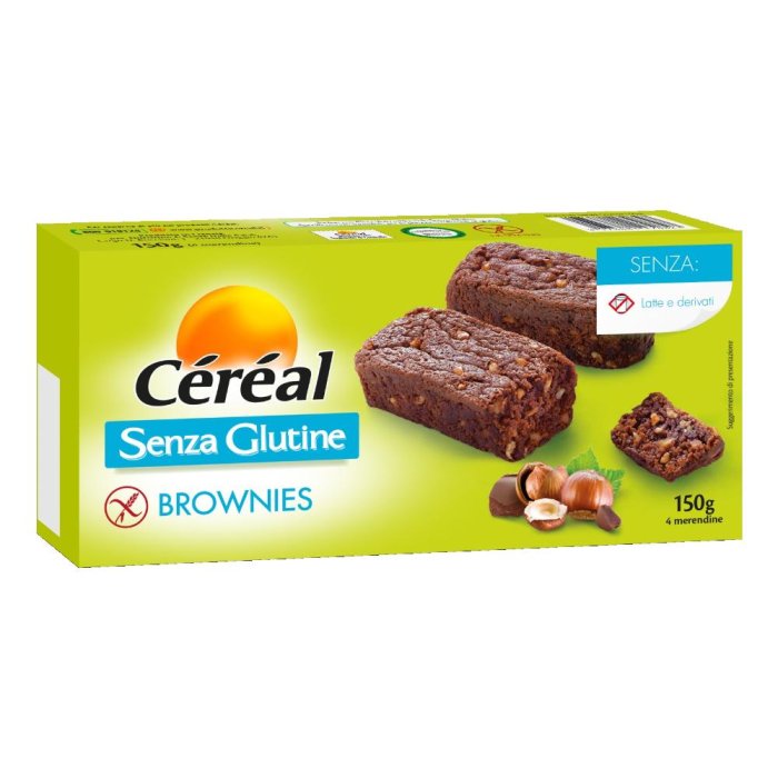 Cereal Alimenti Deliziosi senza Glutine Brownies Ricetta Originale 150 g
