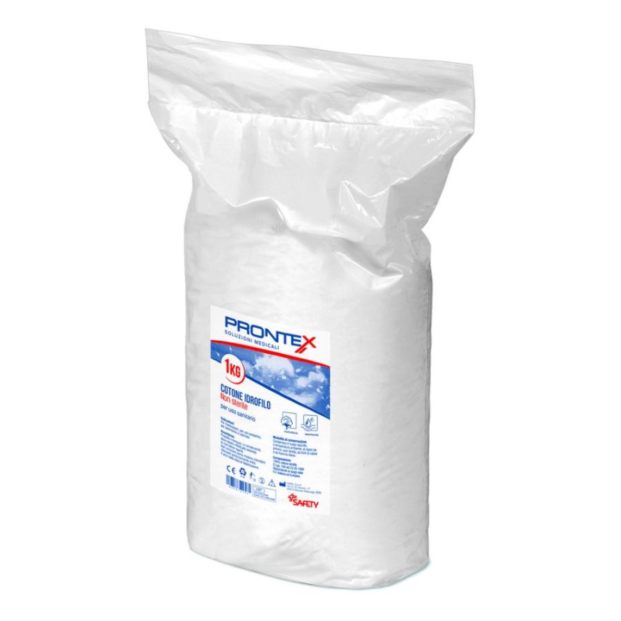 Prontex Cotone Idrofilo Extra India per uso Sanitario e Cosmetico 1000g Prontex Cotone Idrofilo Extra India per uso Sanitario e Cosmetico 1000g
