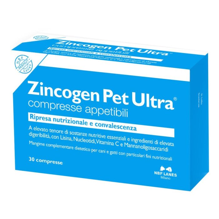 N.B.F. Lanes  Animali Domestici Zincogen Pet Ultra Mangime Cani 30 Compress