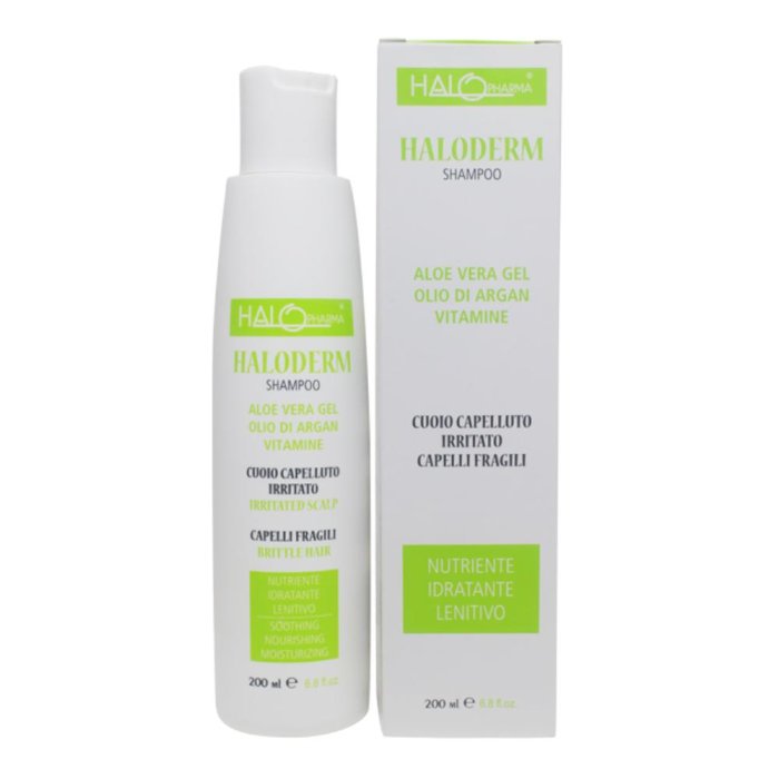 Haloderm Shampoo 200 ml | Shampoo Dermatologico Lenitivo per Cute Sensibile con Prurito, Arrossamenti e Desquamazione