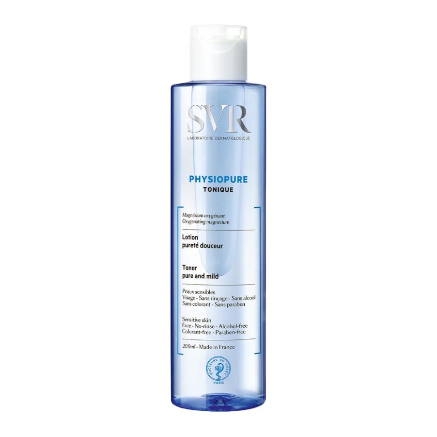 SVR Physiopure Tonico Viso 200 ml Lozione Detergente e Addolcente per Pelle Sensibile SVR Physiopure Tonico Viso 200 ml Lozione Detergente e Addolcente per Pelle Sensibile