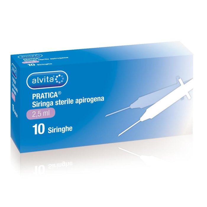 Alvita Siringa Sterile G23 x 1,25 da 2,5ml 10 siringhe