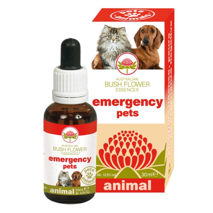 Australian Bush Flower Essences Emergency Pets Essenza per Animali 30 ml