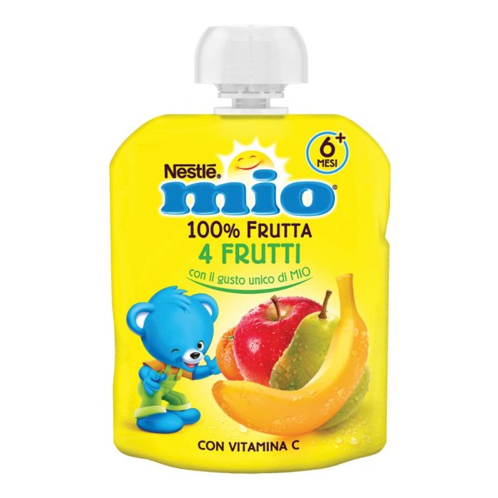 Mio Pouch 4 Frutti 90 ml - purea di frutta mista in pouch per bambini