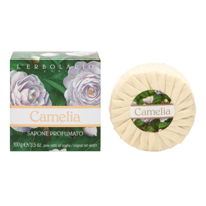Sapone alla camelia 100 g - saponetta profumata nutriente per la pelle