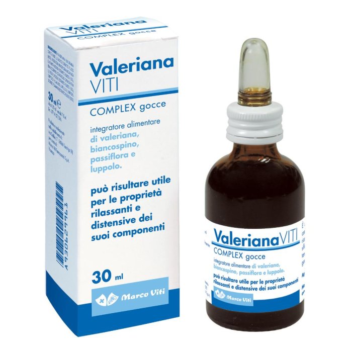 Valeriana Viti Gocce 30 Millilitri Integratore Naturale per Relax e Sonno Sereno
