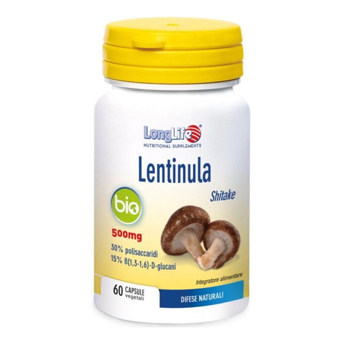 Longlife Lentinula Bio Integratore Sistema Immunitario 60 Capsule
