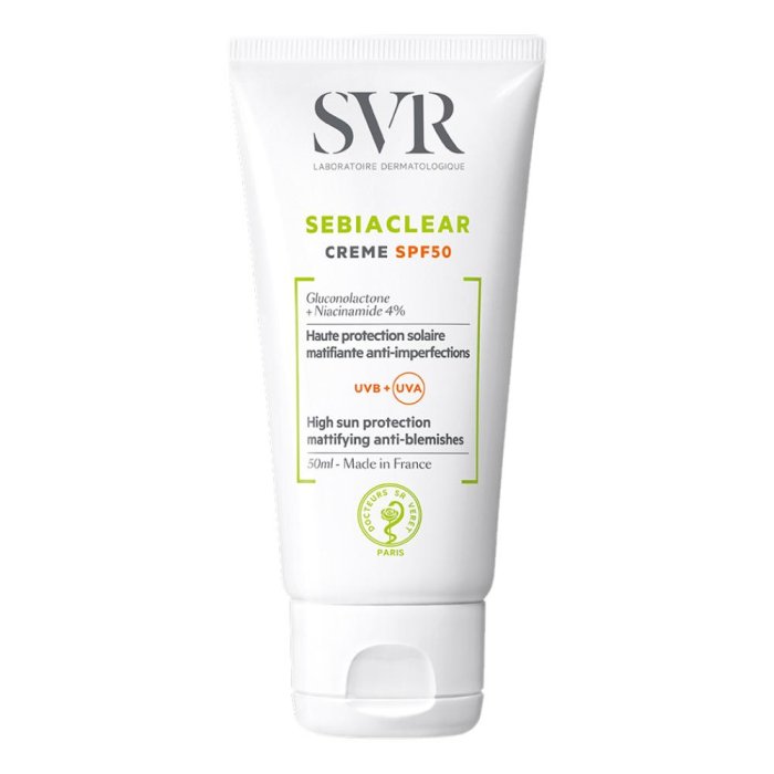 SVR  Sebiaclear SPF50 Crema Solare Idratante Opacizzante Pelle Grassa 50 ml