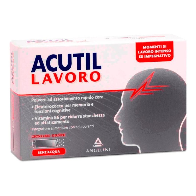 Acutil  Lavoro Integratore Alimentare 12 Bustine Oro