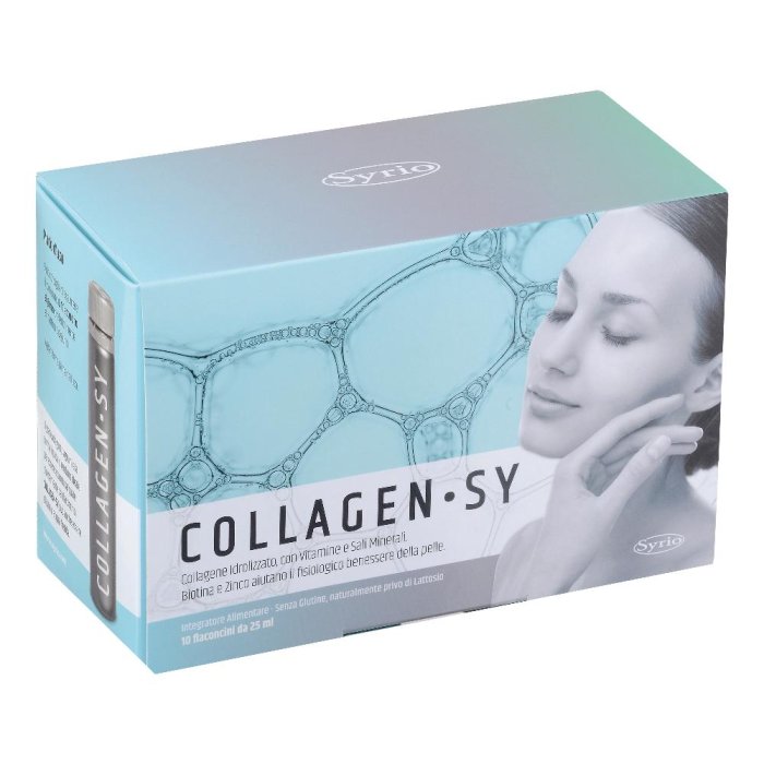 Syrio Collagen-Sy Integratore di Collagene Liquido Confezione da 10 Fiale da 25 Millilitri