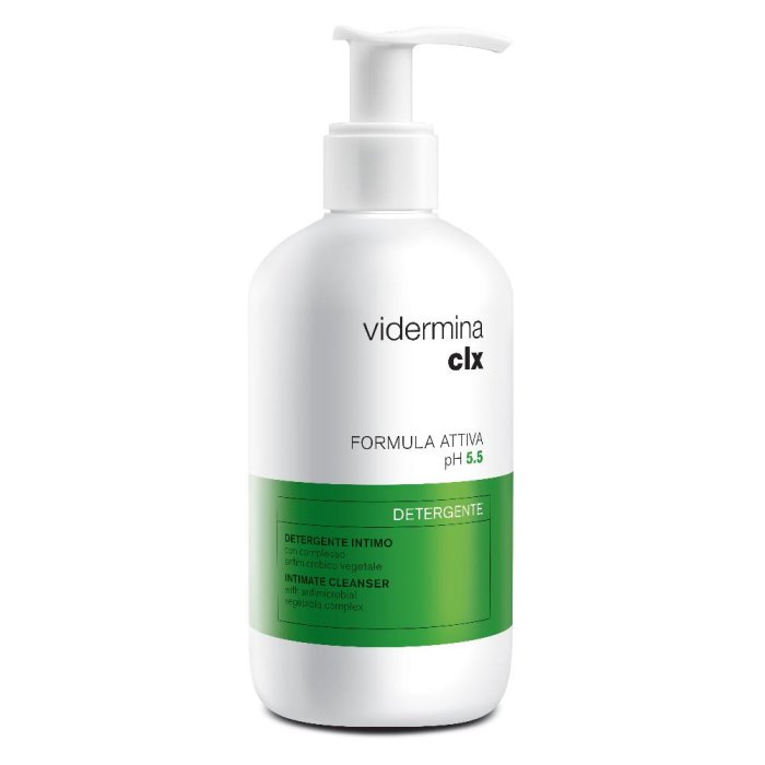 Vidermina  Verde CLX Detergente Intimo pH 5.5 Formula Attiva 500 ml