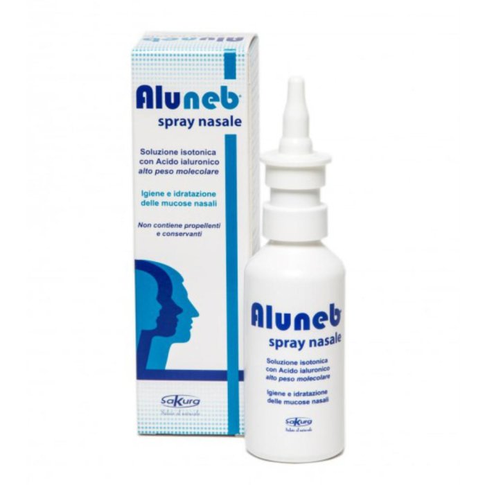 Aluneb Spray Nasale con Acido Ialuronico - Soluzione Isotonica per il Benessere delle Vie Respiratorie 50ml