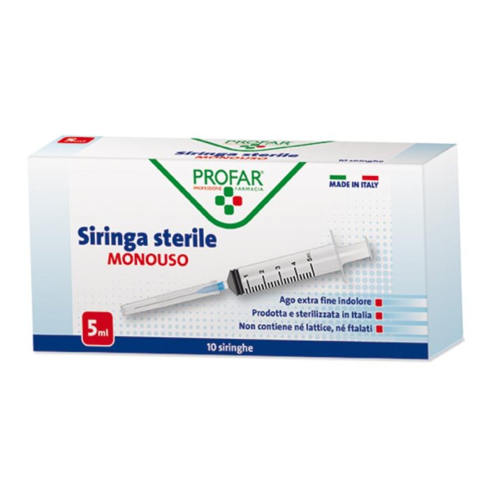 Profar Siringa Monouso Sterile da 5ml 10 Siringhe