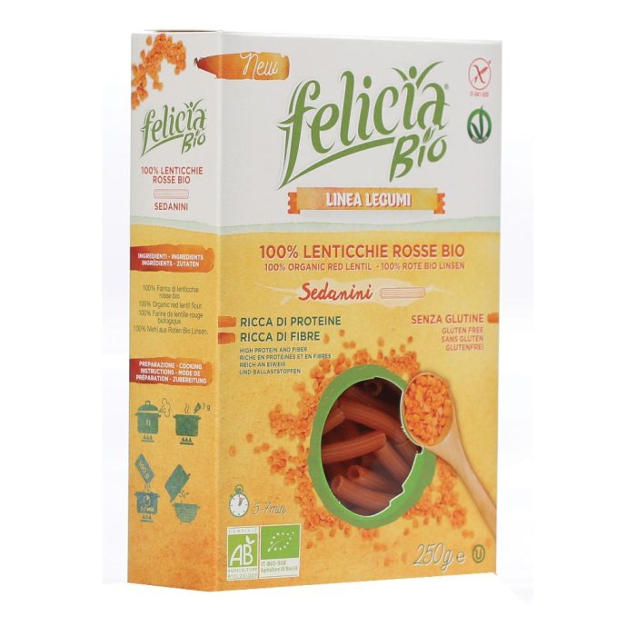Andriani Felicia Bio Sedanini Lenticchie Rosse 250 G