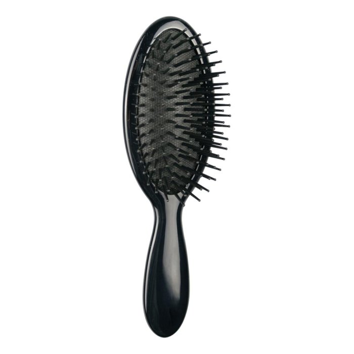 Spazzola Ovale con Picchi Neri per Capelli, Districante e Antinodo