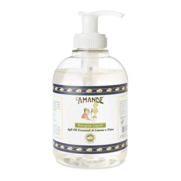 L'Amande Marseille - Detergente Liquido Oli Essenziali Limone E Timo 300 ml