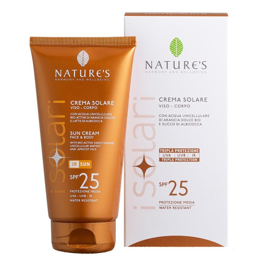 Bios Line Nature's I Solari Crema Solare Viso Corpo SPF25 Protezione Media 150 ml Bios Line Nature's I Solari Crema Solare Viso Corpo SPF25 Protezione Media 150 ml