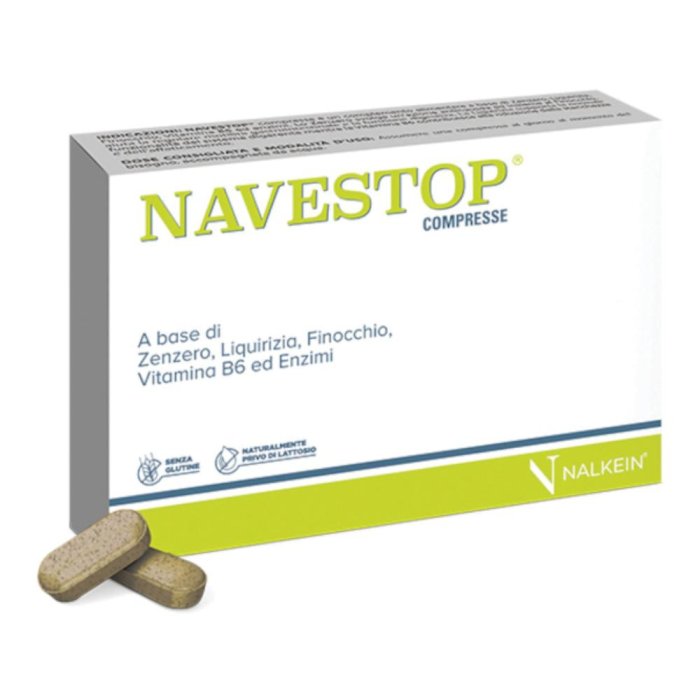 Nalkein SA Navestop Integratore Funzione Digestiva e Anti-Nausea 20 Compressse