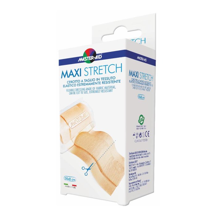 Master-aid Stretch Cerotto A Taglio In Tessuto Elastico Resistente 50 X 8 Cm