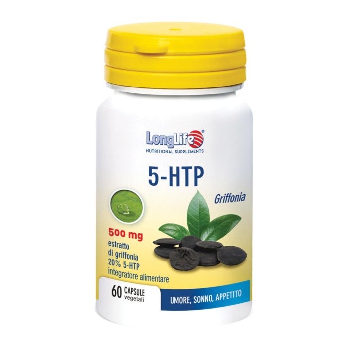 LongLife  Sonno e Serenità 5-HTP Idrossitriptofano Integratore 60 Capsule