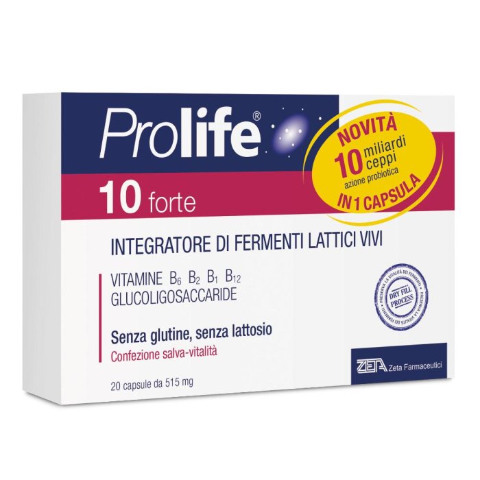 Prolife  Intestino Sano 10 Forte Integratore Fermenti Lattici 20 Capsule