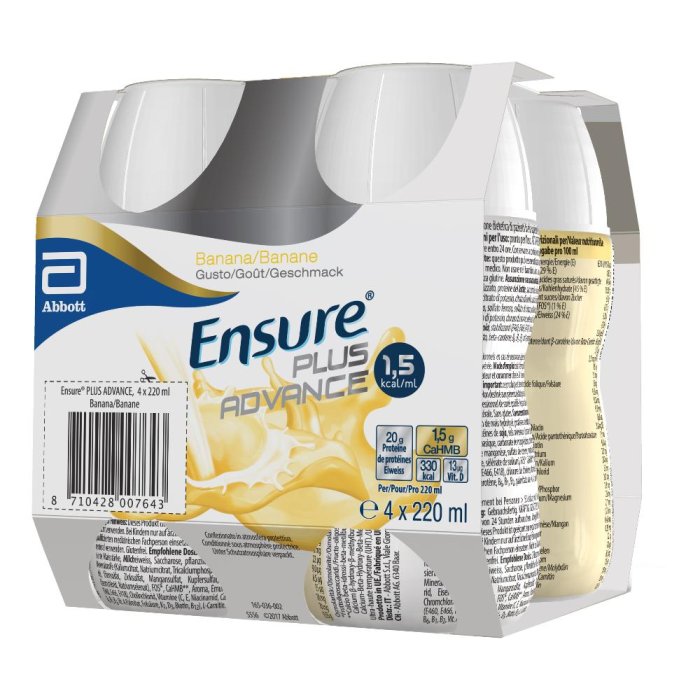 Ensure Plus Advance Banana 4 x 220 ml