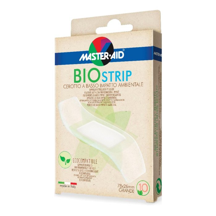 Master-Aid Bio Strip Cerotto a basso impatto Ambientale 10 cerotti grandi