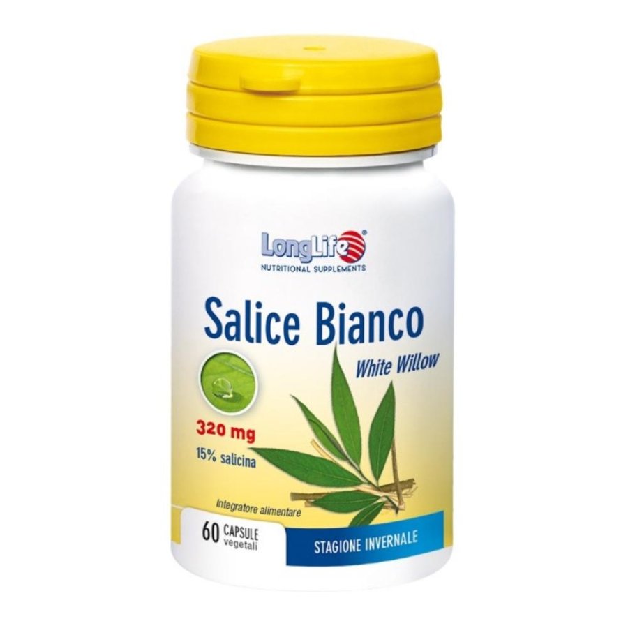 LongLife Salice Bianco Integratore Naturale 60 Capsule di Salice Bianco per Benessere Articolare LongLife Salice Bianco Integratore Naturale 60 Capsule di Salice Bianco per Benessere Articolare