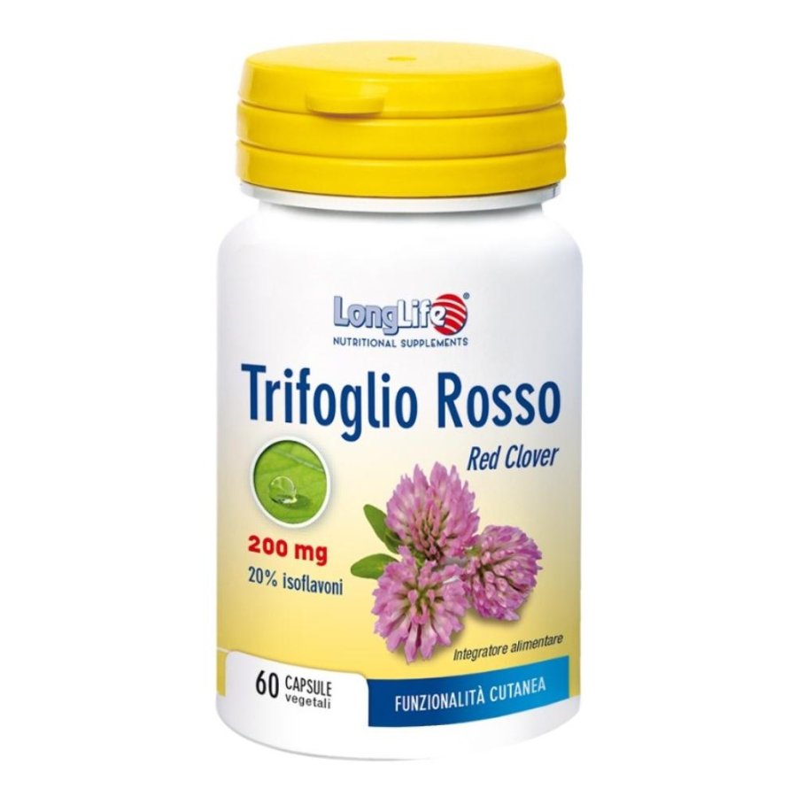 LongLife Trifoglio Rosso Integratore Alimentare 60 Capsule – Supporto Naturale per Menopausa e Benessere Ormonale LongLife Trifoglio Rosso Integratore Alimentare 60 Capsule – Supporto Naturale per Menopausa e Benessere Ormonale