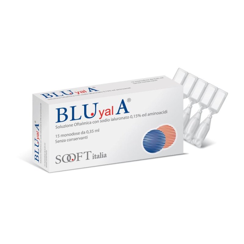 Sooft Italia  Salute degli Occhi Bluyal A Lacrime Collirio 15 Flaconcini