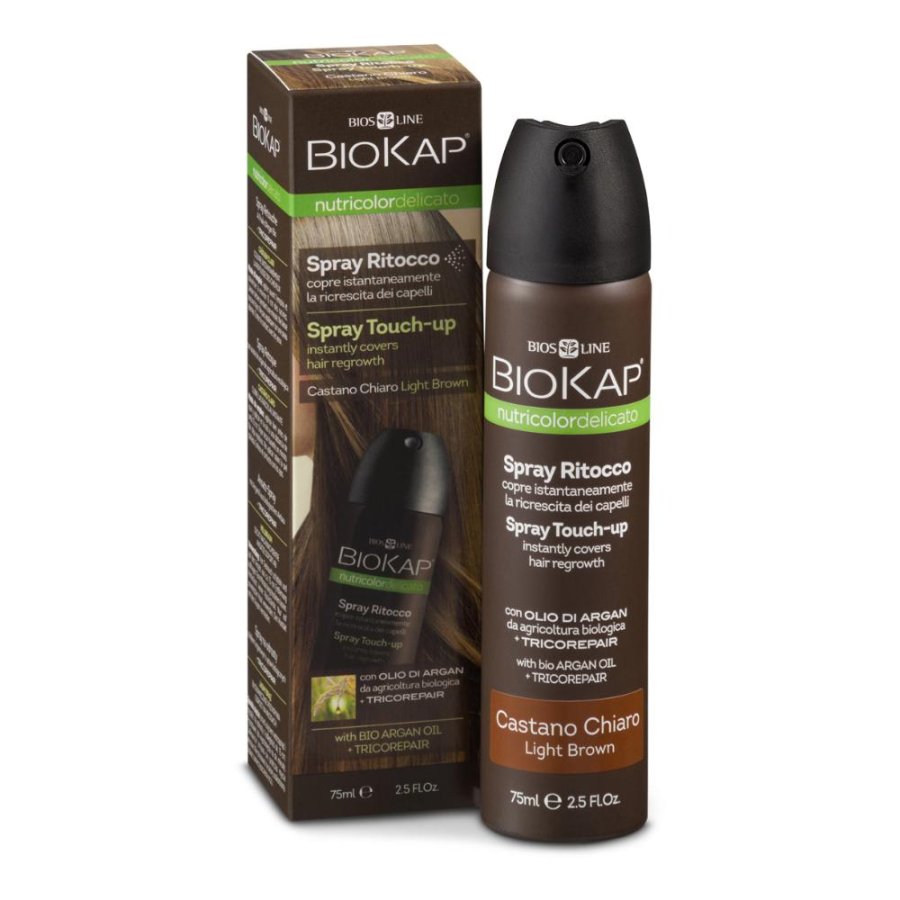Bios Line Biokap Nutricolor - Spray Ritocco Capelli Castano Chiaro 75ml Bios Line Biokap Nutricolor - Spray Ritocco Capelli Castano Chiaro 75ml