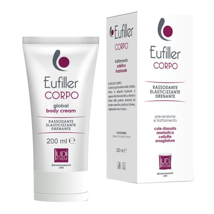 Eufiller Corpo Crema Idratante Elasticizzante Rassodante 150 ml per Pelle Secca e Tonificante