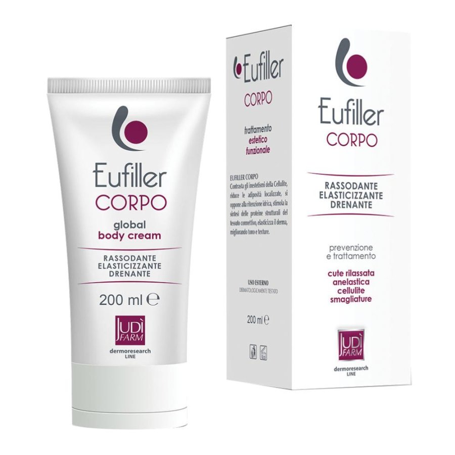 Eufiller Corpo Crema Idratante Elasticizzante Rassodante 150 ml per Pelle Secca e Tonificante Eufiller Corpo Crema Idratante Elasticizzante Rassodante 150 ml per Pelle Secca e Tonificante