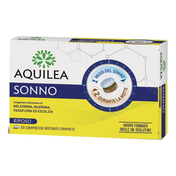 Aquilea Sonno Compresse 30 Capsule per Favorire il Sonno Naturale e il Rilassamento