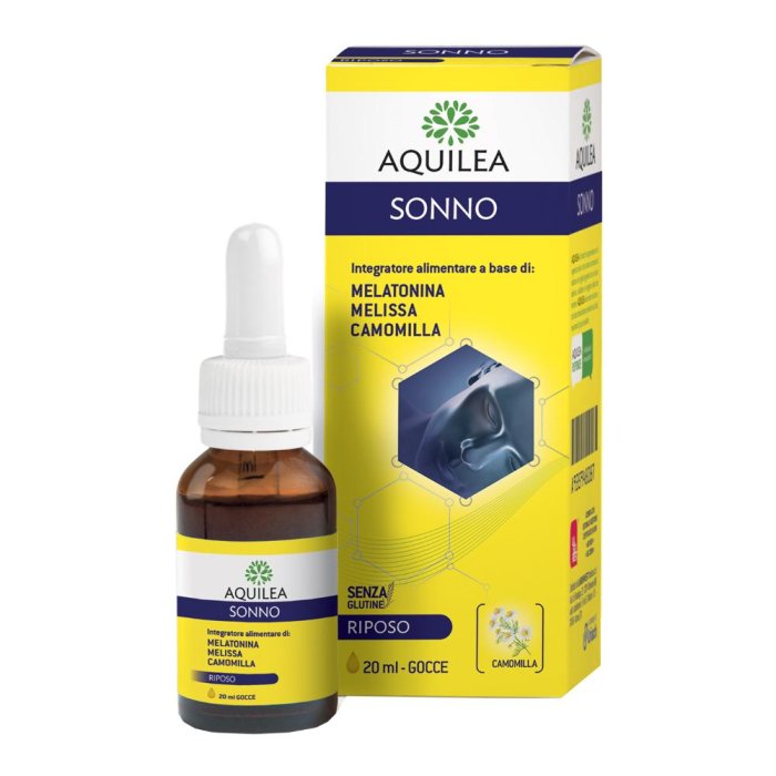 Aquilea Sonno Gocce 20 ml Integratore Naturale per Favorire il Sonno e il Riposo Notturno