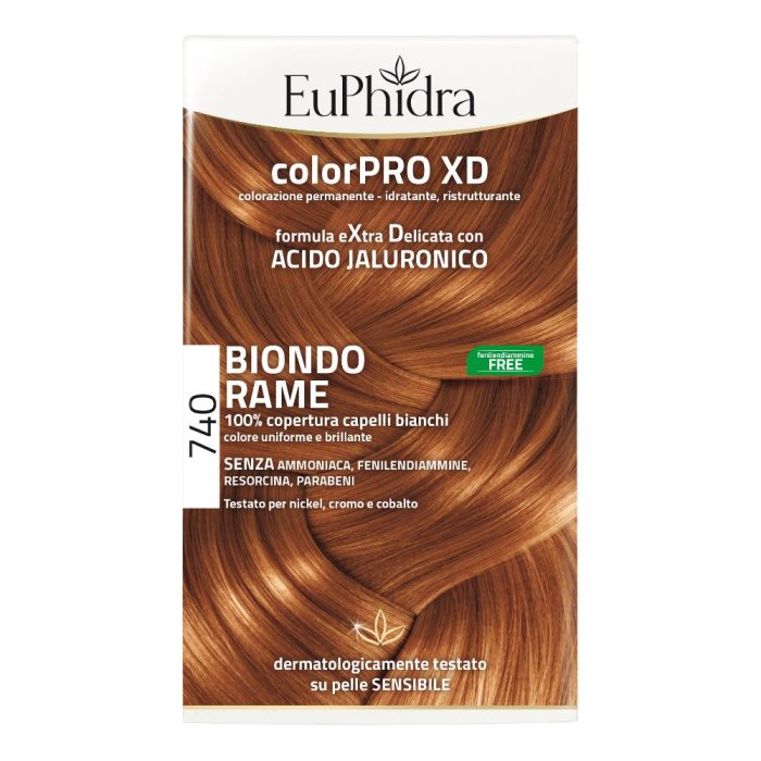 EuPhidra  ColorPRO XD Colorazione Extra-Delixata 740 Biondo Rame